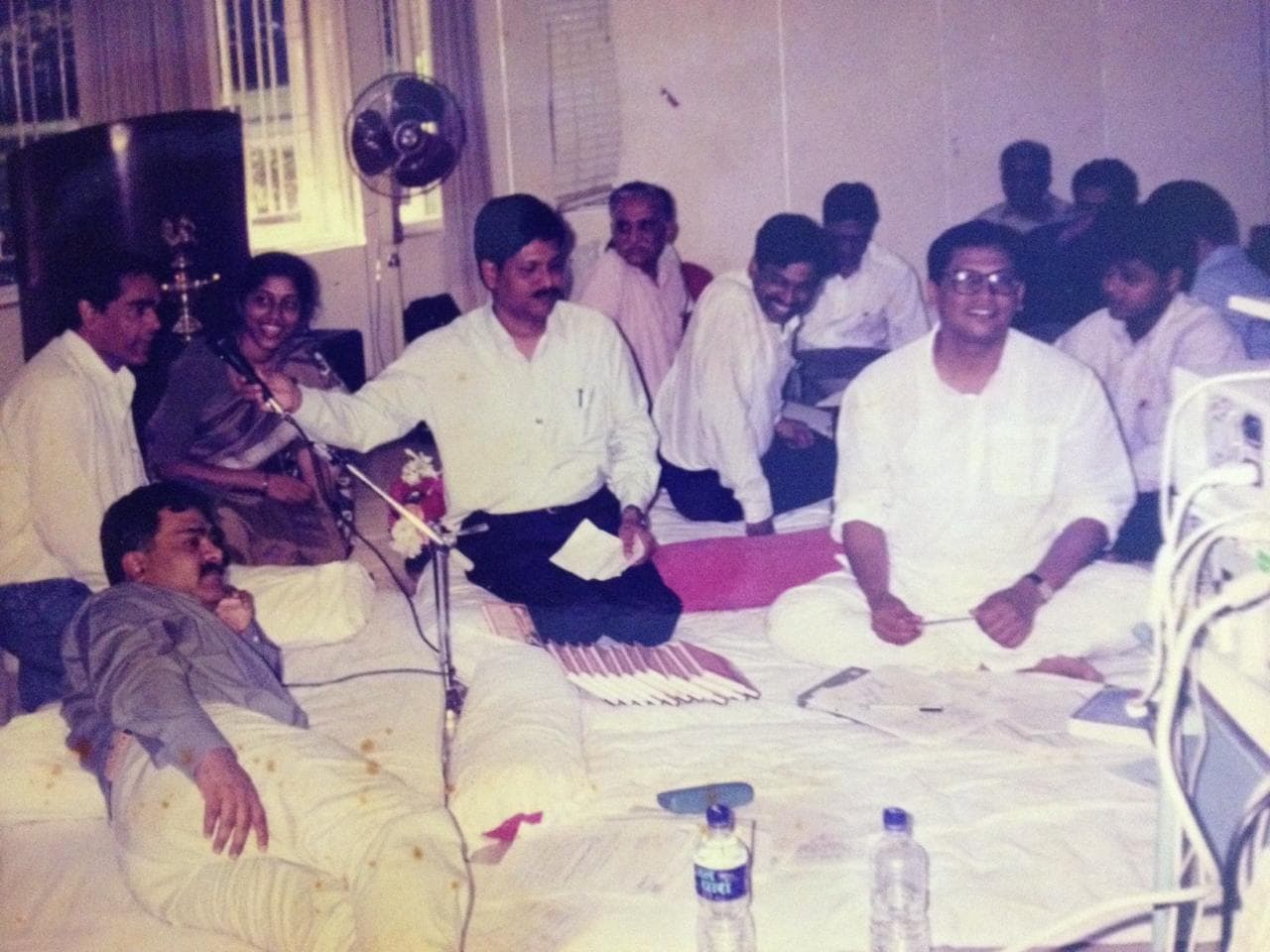 Leesa Mohanty with community members